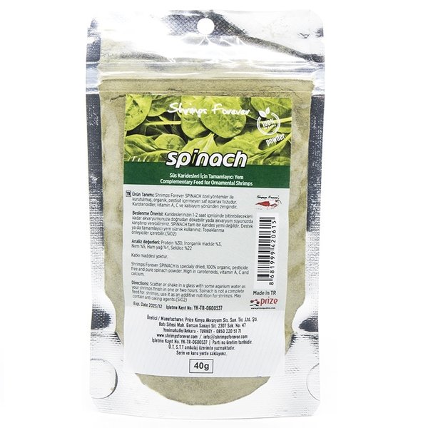 Shrimps Forever Natural spinach powder 40 g
