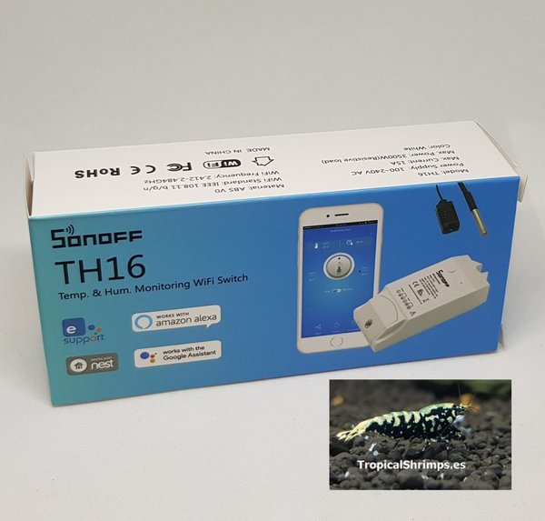 SONOFF-TH16 con Wifi Monitor de temperatura y humedad